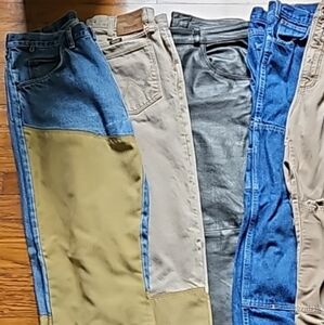 Workwear and Leather Pants - 5 Pair Bundle